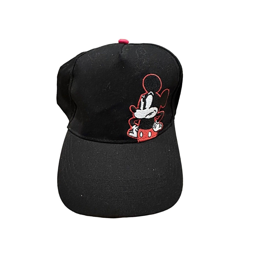 Berkshire Disney Angry Mickey Mouse Black Hat Adjustable Cap Brand New With Tags